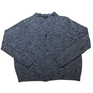 Banana Republic Men's Heather Gray V-Neck Sweater, Size XL